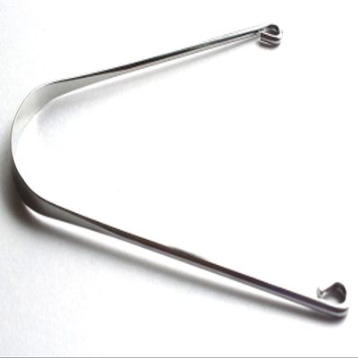 6 x Stainless Steel Metal Tongue Cleaner/Scraper Oral Hygiene Bad Breath
