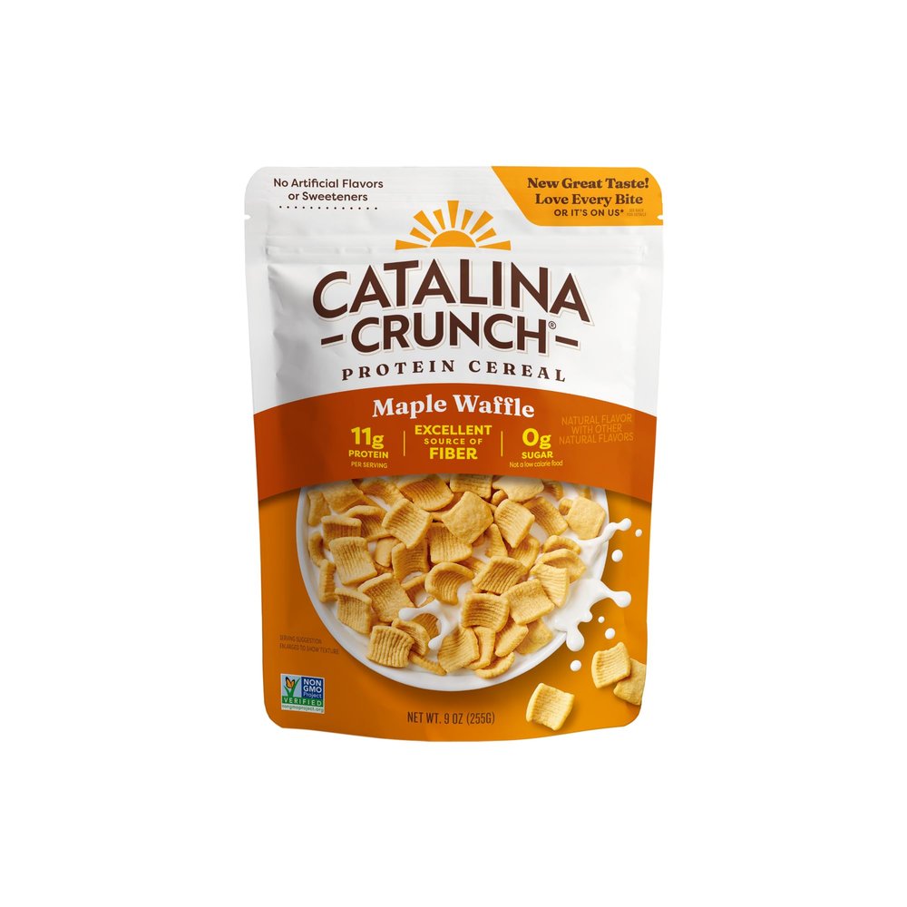 Keto Mapple Waffle Cereals | Low Carb and Gluten Free | Catalina Crunch | 255g
