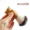 Anbbas Shaving Brush Synthetic Badger Hair Wood Handle,Stainless Steel Shaving Stand and Bowl,Perfect for Men Wet Shave view 3