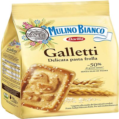 Mulino Bianco 3 x Cookies Galletti 350 g Italy Biscuits Cake Brioche