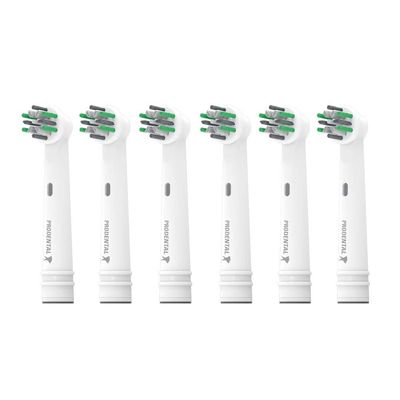 Prodental Oral-B Compatible Pro Action Rotary Replacement Brush Heads Pack of 6