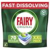 Fairy All-In-1 Dishwasher Tablets Bulk, 70 Tablets, Original, XXL Pack, Effective Even On Dried-On Grease view 1