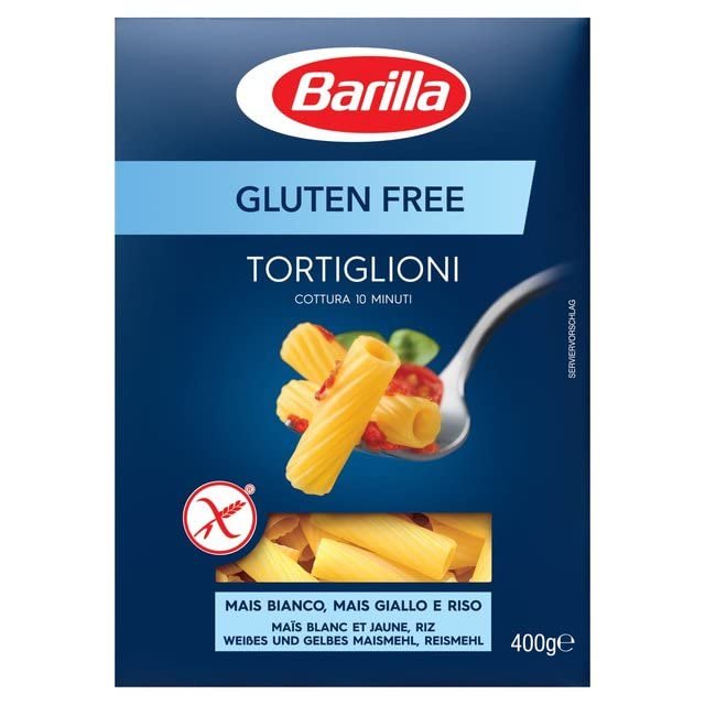 2X Barilla Tortiglioni 400g Senza Glutine Gluten-Free Pasta Pasta Health Food!