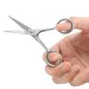 LIVINGO Beard Mustache Scissors for Men, Professional Rounded Tip Safety Sharp Stainless Steel Small Beauty Facial Nose Hair Trimming Shears Kit with Mini Comb and Leather Case view 4