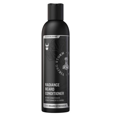 The Beard Struggle - Marksman's Beard Conditioner - Silver Collection, Viking Storm - Nourish, Softens, & Strengthens Beard - Radiance Beard Conditioner for Men (240 ml)