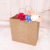 10 x Kraft Paper Bags Food Takeaway Party Bags Lunch Carrier Bag with Twisted Handles Large Gift Bags Bakery Cafe Take-Out Bags Paper Packing Bag for Party Uses, Bread, Cake, Food, Sandwich, Shopping view 3