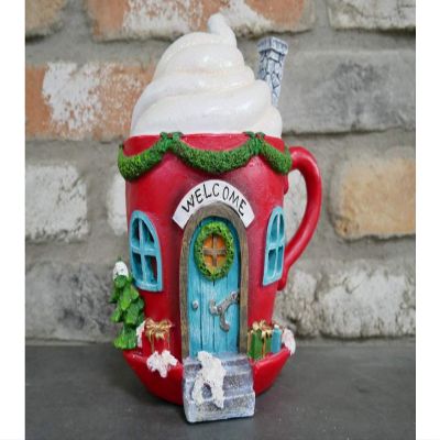 Rummages Hot Chocolate Christmas Fairy Elf House Decoration