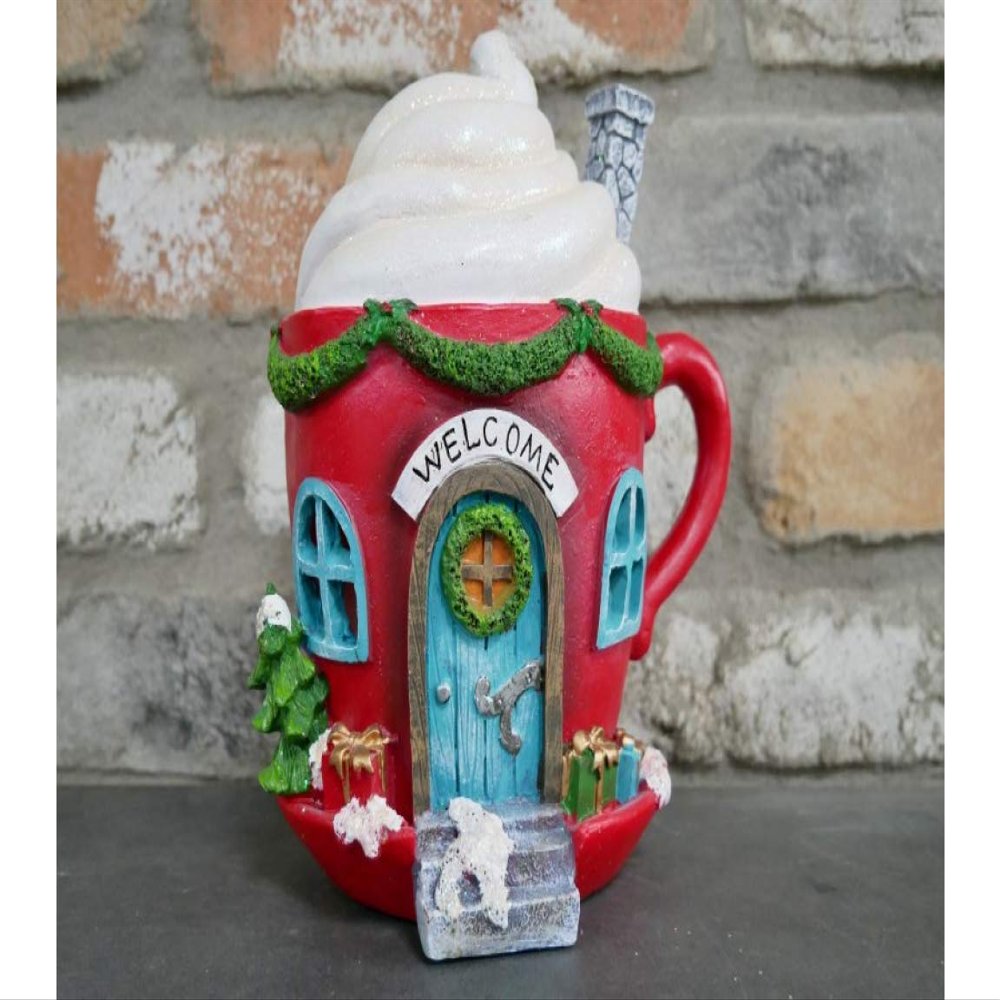 Rummages Hot Chocolate Christmas Fairy Elf House Decoration