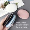 ofone Contact Lens Case, Cute Contact Lens Holder Oval Contact Lenses Travel Case with Removal Tool Mirror and Tweezers Contacts Container Storage Kit for Women and Girl (Black) view 2