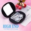 ofone Contact Lens Case, Cute Contact Lens Holder Oval Contact Lenses Travel Case with Removal Tool Mirror and Tweezers Contacts Container Storage Kit for Women and Girl (Black) view 3
