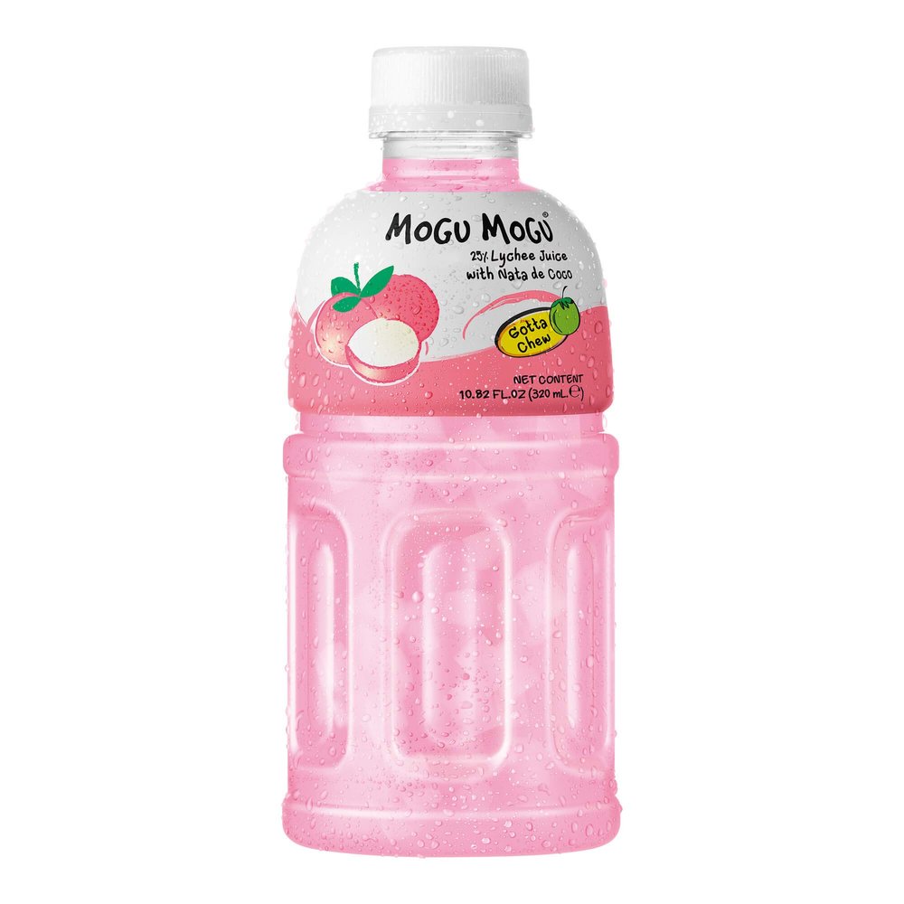 Mogu Mogu Lychee Nata De Coco Juice, 10.82 Fl Oz (6 Bottles)