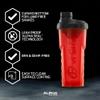 Alpha Designs Protein Shaker Bottle 750ml - 0.75L Gym Bottle for Protein Shakes - Leakproof Screw Cap - Red view 4