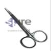 Spire Facial Hair Scissors Eyebrow Trimmer Grooming Scissors for Eyebrow Shaping Ear Nose Nostril Hair and Mustache Trimming for Men and Women (Stainless Steel) Iris Curved Stainless Steel - 4.5'' view 2