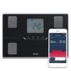 TANITA BC-401 Smart Scales for Body Weight and Fat | Compact Body Composition Scales with Bluetooth App | Family Digital Bathroom Scales for Fitness Tracking, Muscle & Health Analysis  Black view 1