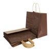 10 x Kraft Paper Bags Food Takeaway Party Bags Lunch Carrier Bags with Twisted Handles Large Gift Bags Bakery Cafe Take-Out Bags Brown Paper Bag for Party Uses, Bread, Cake, Food, Sandwich, Shopping view 1