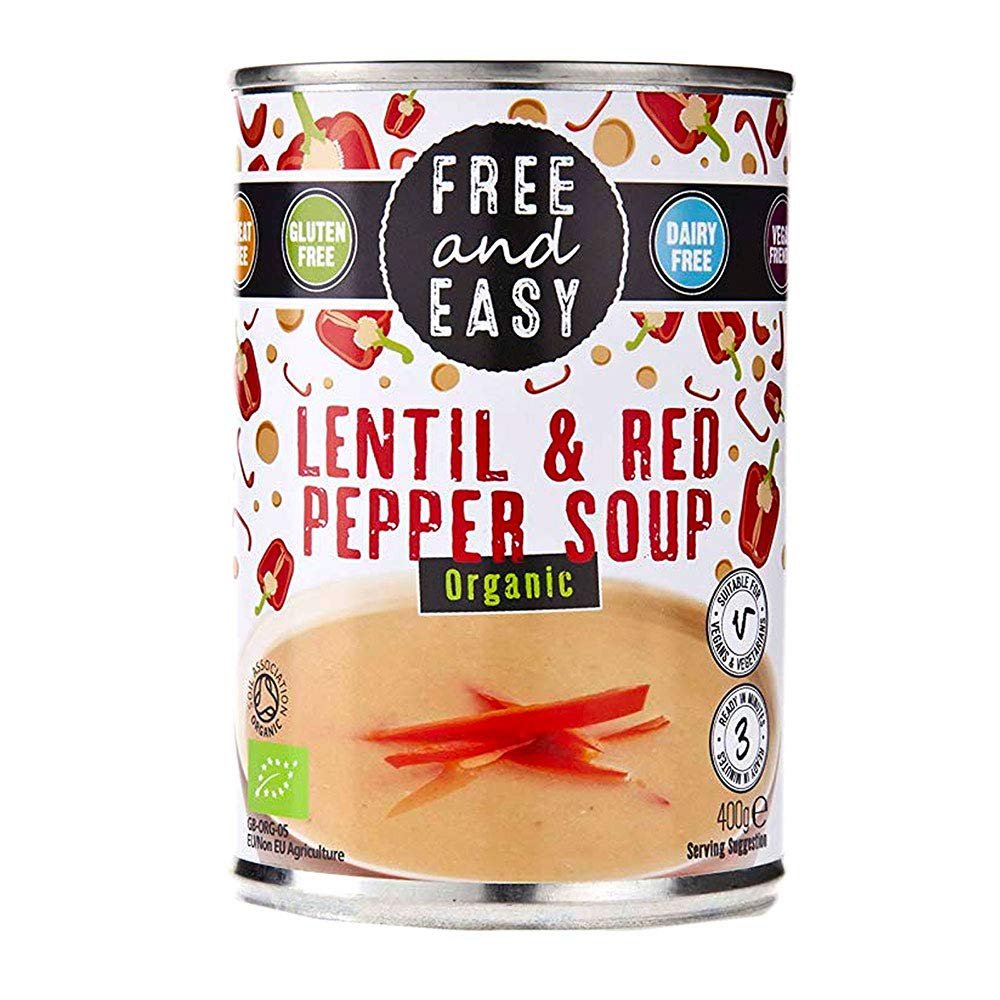 Free & Easy Organic Lentil Red Pepper Soup 400g