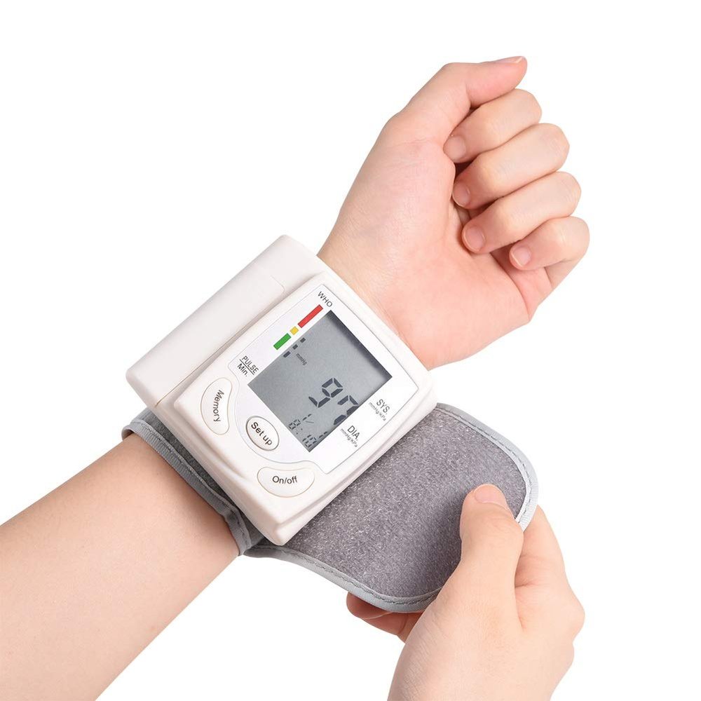 Blood Pressure Monitor - Automatic Digital Wrist Blood Pressure Monitor with LED Display for Home