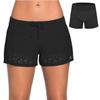 ChinFun Board Shorts Women's Swimswear Tankini Swim Briefs Swimsuit Bottom Boardshorts Beach Trunks - Black - Large view 1