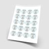20 x Baby Boy Wallpapers 5cm Personalised Edible Cupcake Toppers on Premium Icing view 2