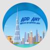 Dubai Burj Khalifa 7.5 Inch (19cm) Personalised Edible Cake Topper on Premium Icing view 1