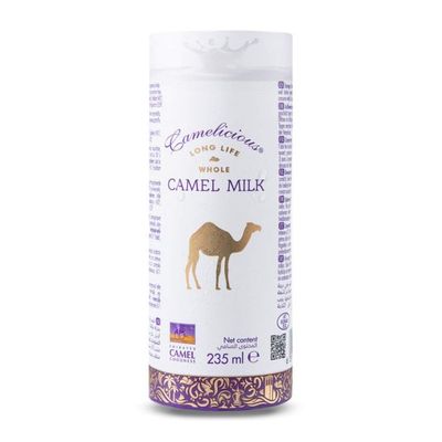 Camelicious Long Life Whole Camel Milk - Official UK Distributor (5 x 235ML)