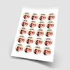 20 x Just Married 5cm Personalised Edible Cupcake Toppers on Premium Icing view 2