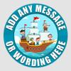 20 x Cartoon Pirates 5cm Personalised Edible Cupcake Toppers on Premium Icing view 1