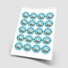 20 x Cartoon Pirates 5cm Personalised Edible Cupcake Toppers on Premium Icing view 2