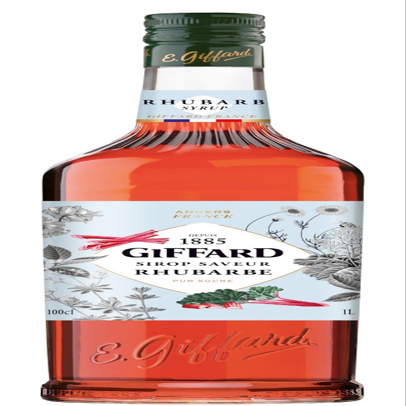 Giffard Sirop Rhubarb 1ltr