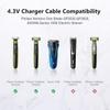 4.3V USB Charging Cable Charger Power Cord Replace A00390 compatible with Philips Shavers S300 S500 RQ320, RQ328, RQ330, RQ331,QP2520, QP2620, MG5730, MG5720,MG3730, BT3206, BT3208 Beard Trimmer Razor view 3