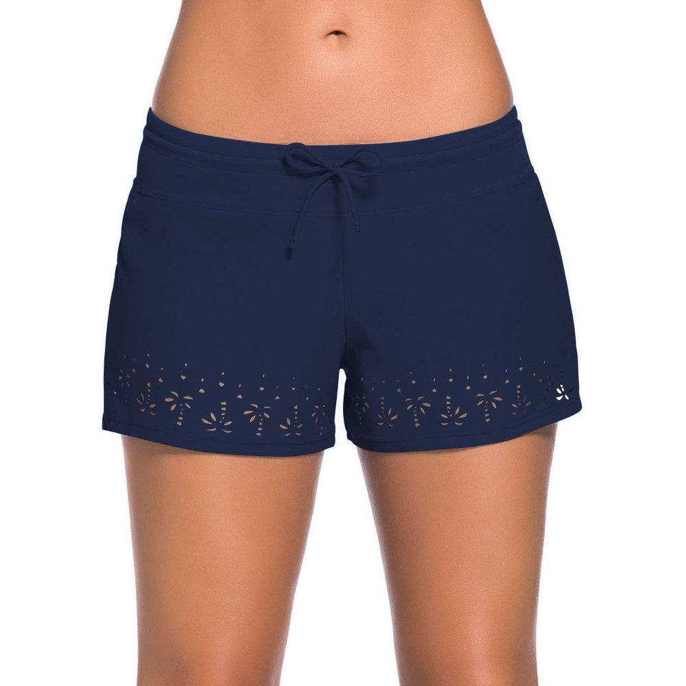 ChinFun Board Shorts Women's Swimswear Tankini Swim Briefs Swimsuit Bottom Boardshorts Beach Trunks - - Small