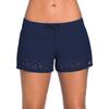 ChinFun Women's Board Shorts Swimswear Bottoms Tankini Swim Bathing Briefs Swimsuit Boardshorts Beach Trunks with Liner, Improved & Pierced-navy, Large view 1