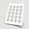 20 x Baby Boy Wallpapers 5cm Personalised Edible Cupcake Toppers on Premium Icing view 2