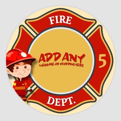 20 x Fireman 5cm Personalised Edible Cupcake Toppers on Premium Icing