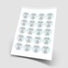 20 x Baby Boy Wallpapers 5cm Personalised Edible Cupcake Toppers on Premium Icing view 2