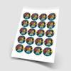 20 x Bonfire Campfire 5cm Personalised Edible Cupcake Toppers on Premium Icing view 2