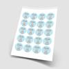 20 x Baby Boy Wallpapers 5cm Personalised Edible Cupcake Toppers on Premium Icing view 2