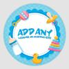 20 x Baby Shower 5cm Personalised Edible Cupcake Toppers on Premium Icing view 1
