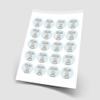 20 x Baby Boy Wallpapers 5cm Personalised Edible Cupcake Toppers on Premium Icing view 2