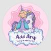20 x Princess Golden Crown Unicorn 5cm Personalised Edible Cupcake Toppers on Premium Icing view 1