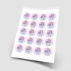 20 x Princess Golden Crown Unicorn 5cm Personalised Edible Cupcake Toppers on Premium Icing view 2