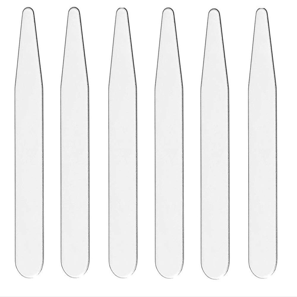 20 Count 2.2" 2.5" 2.7" 3" Inch Metal Collar Stays Stainless Steel, 2.2", Metal