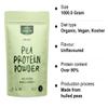Everyday Superfood Organic Pea Protein Powder 900g | 84% Pea Protein | Lab-Tested for Heavy Metals | Unflavoured | Pre-Workout & Post-Workout | Vegan & Kosher view 3