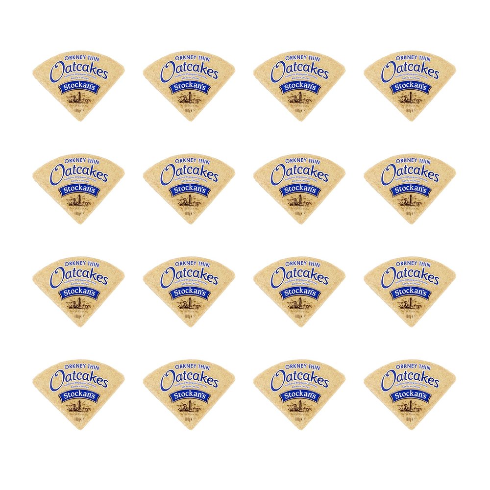 Stockan's Original Thin Oatcakes 100g (Pack of 16)