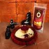 Yogic Mantra Kumkum Powder (100g Resealable Pouch) Premium Dark Red Maroon Color Sindoor Ceremonial Mark Sindur Laxmi Devi Hindu Pooja, Bridal Tilak, Suhag Tikka, Indian Rakhi Puja Religious Ceremony view 3