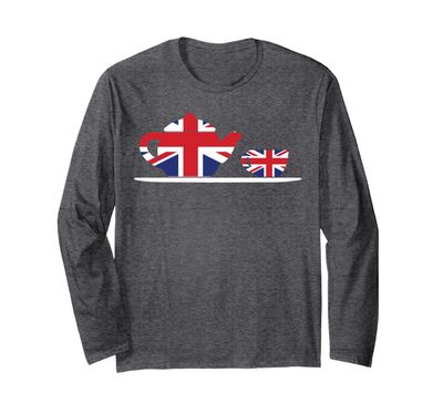 British Teapot And Teacup For Tea Lovers JT Long Sleeve T-Shirt