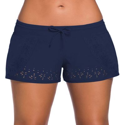 ChinFun Board Shorts Women's Swimswear Tankini Swim Briefs Swimsuit Bottom Boardshorts Beach Trunks - - Large