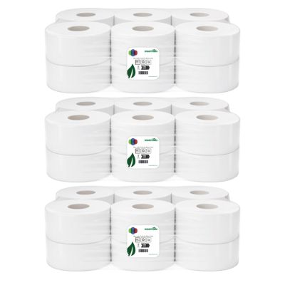 3 x 12 Rolls 200m Mini Jumbo Toilet Rolls, 3 inch core