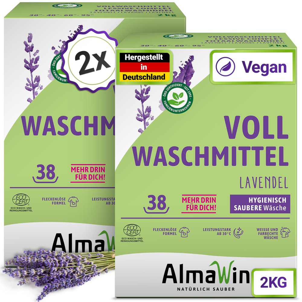 AlmaWin Organic detergent (2 x 2 kg)