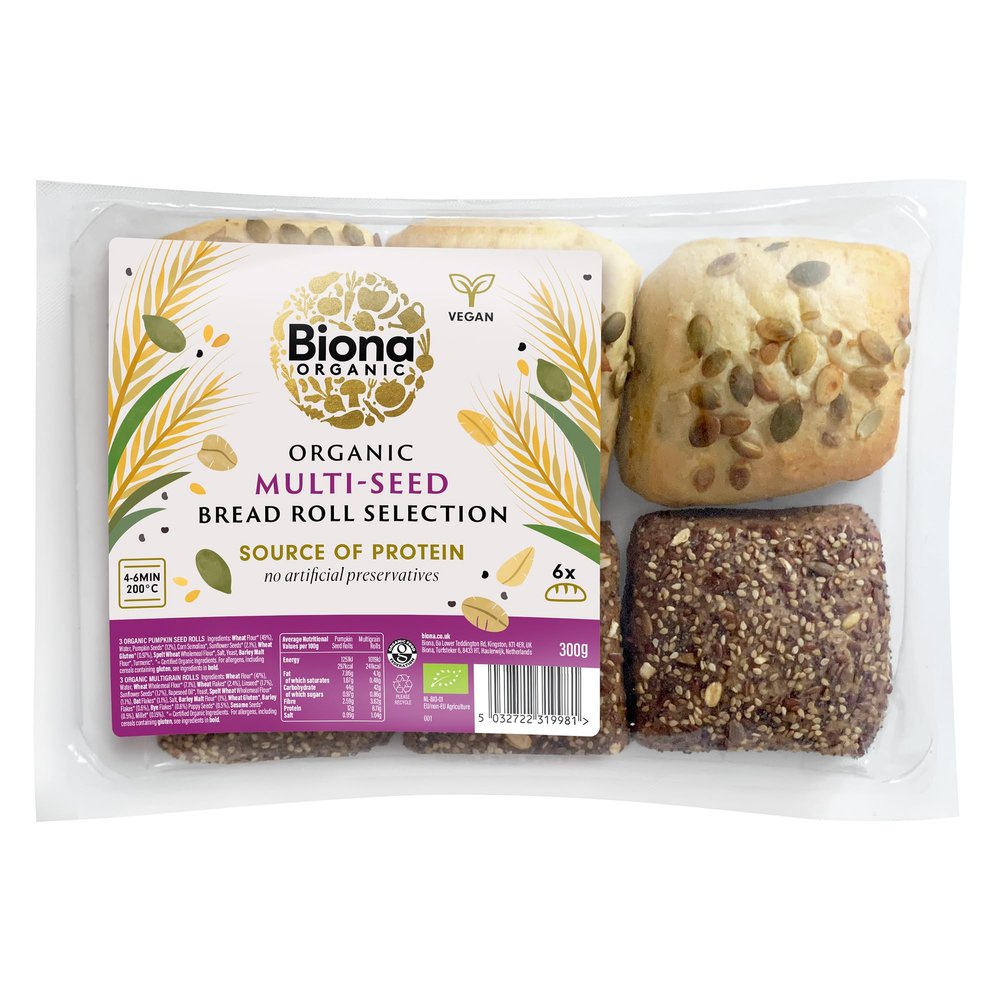 Biona Organic Multi-Seed Bread Roll Selection